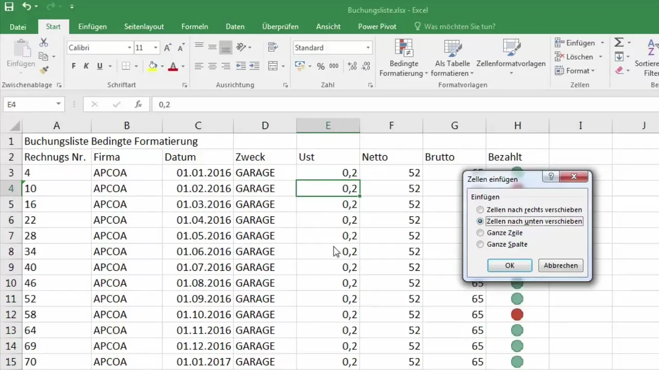 Inserire e eliminare righe e colonne in Excel