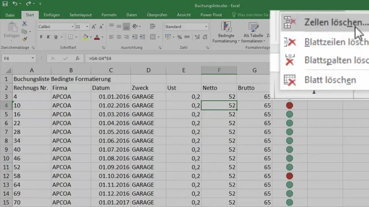 Inserire e eliminare righe e colonne in Excel