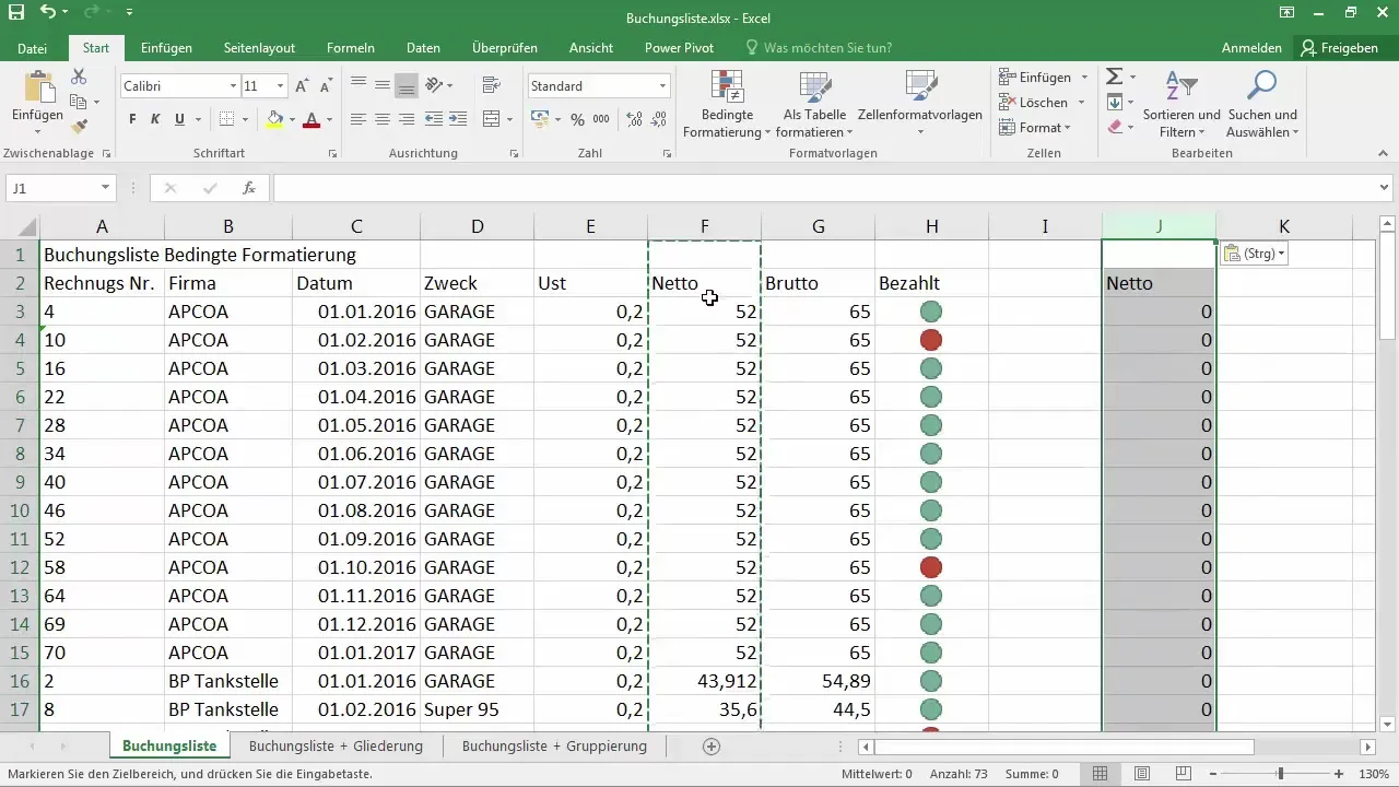 Copiar y mover filas y columnas en Excel