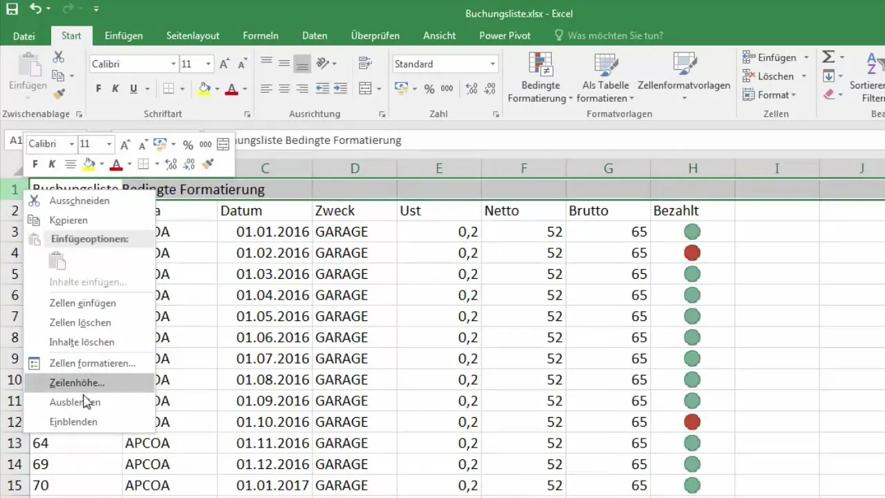 Spalten und Zeilen in Excel effektiv ausblenden und einblenden