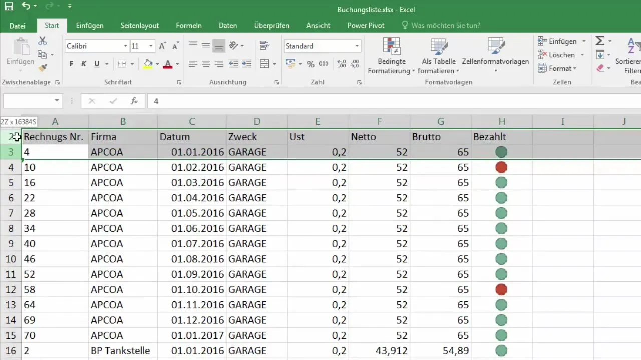 Spalten und Zeilen in Excel effektiv ausblenden und einblenden