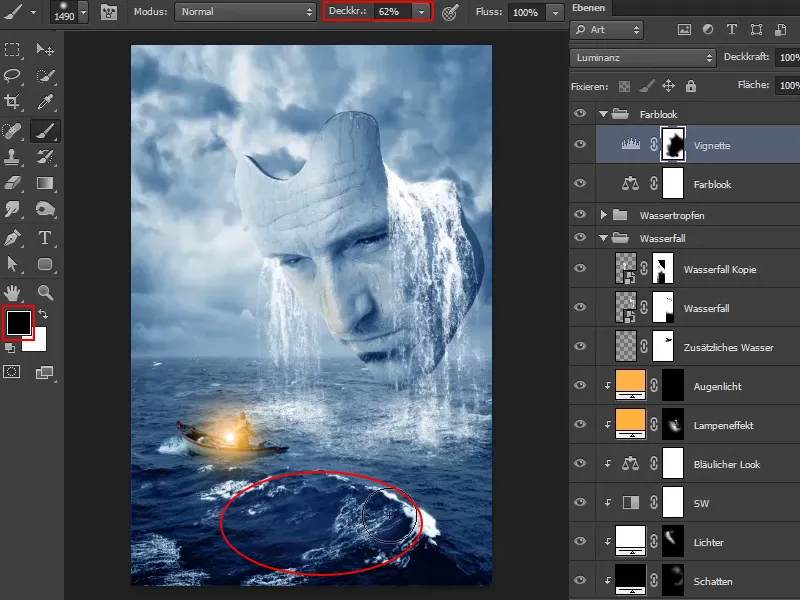 Composição do Photoshop - O Oráculo do Mar - Parte 12: A etapa final