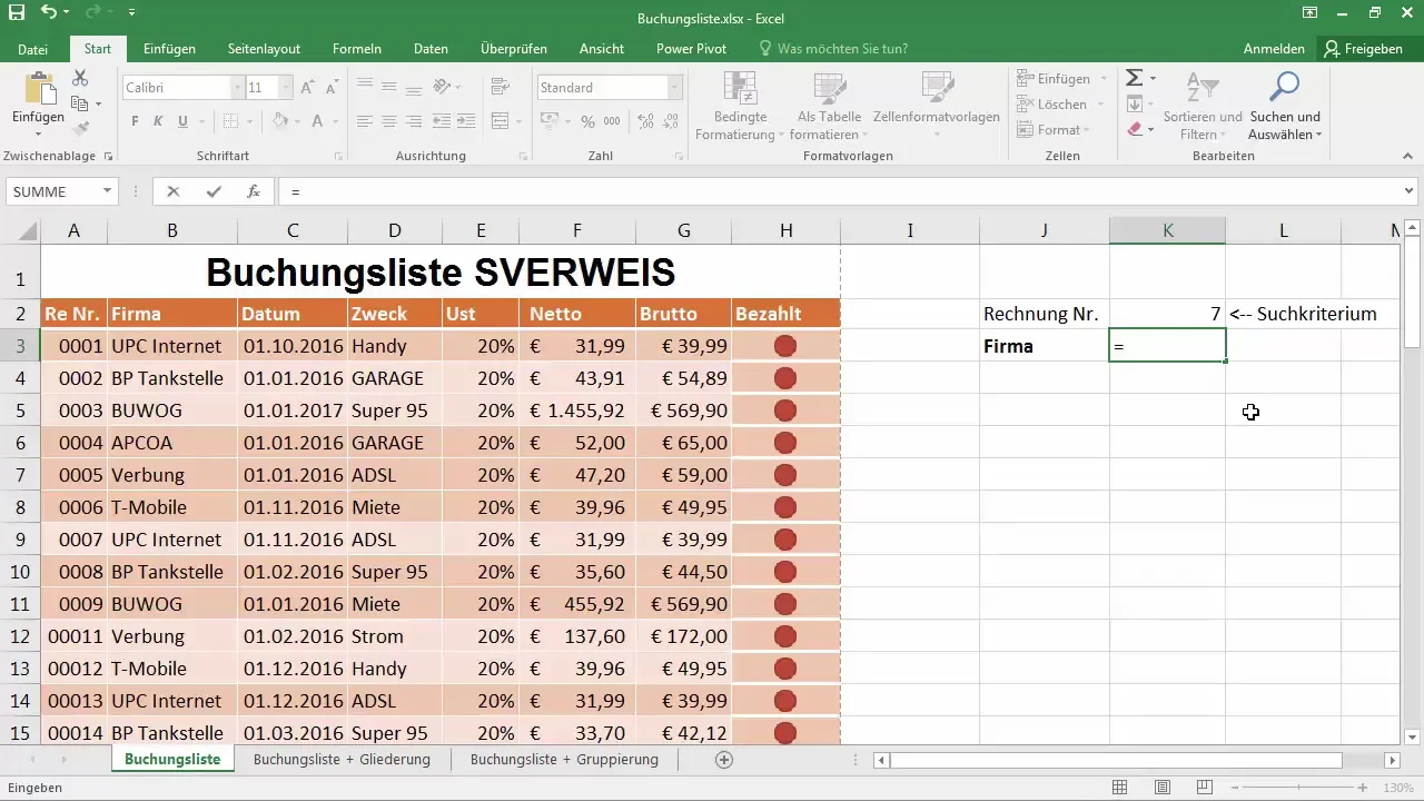 Utilizza RICERCA.VERT in Excel per la ricerca di dati