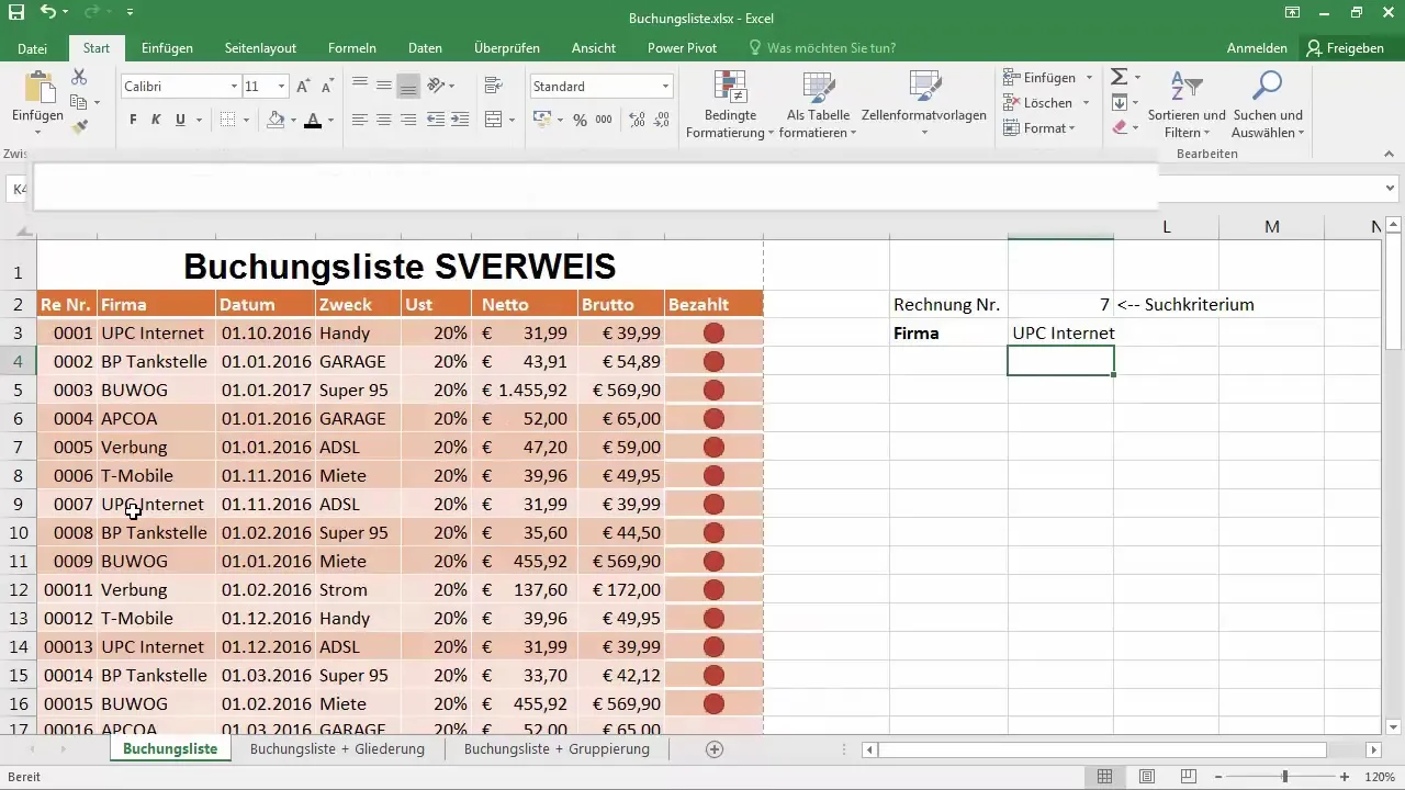 Utilizza RICERCA.VERT in Excel per la ricerca di dati