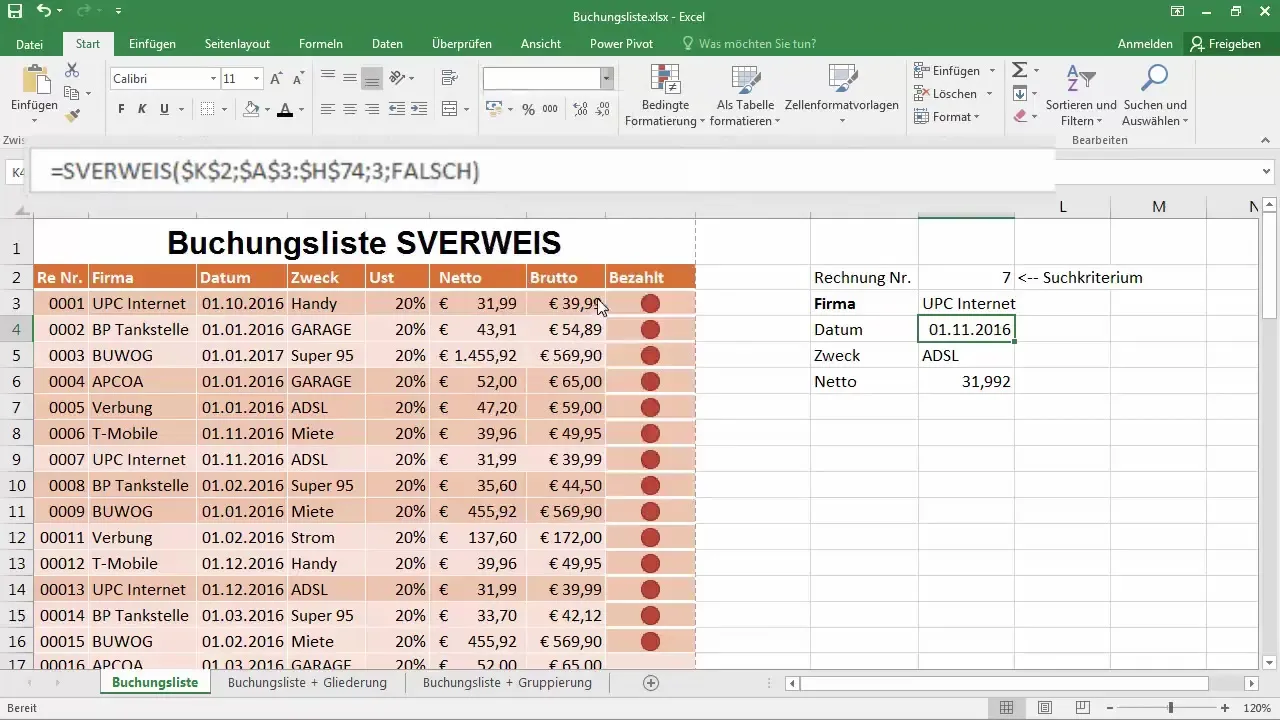 Utilizza RICERCA.VERT in Excel per la ricerca di dati