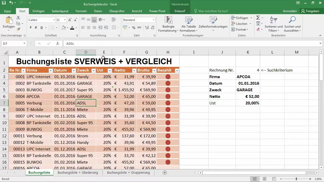 Ricerca SVERWEIS dinamica con CONFRONTO in Excel