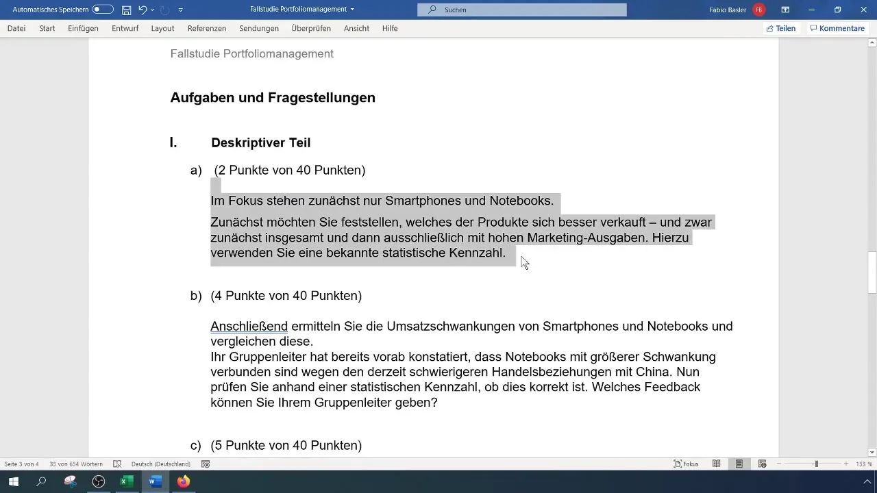 Průměrná analýza prodejních čísel v Excelu