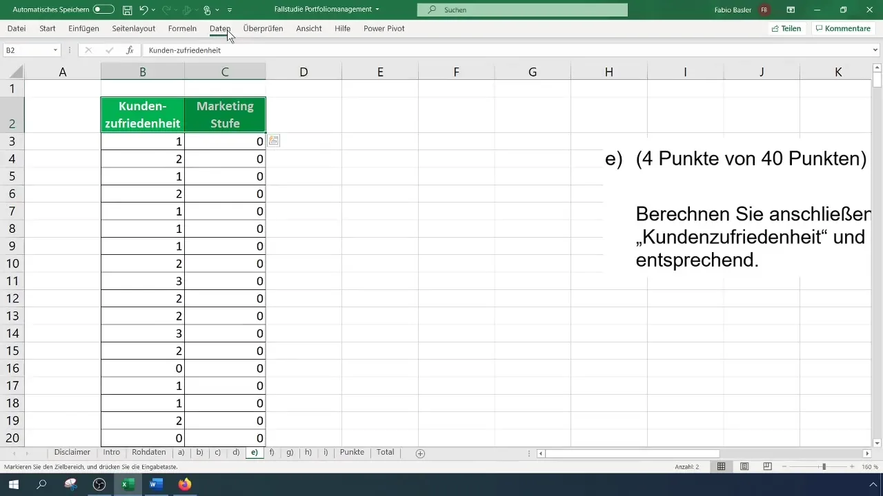 Analisis korelasi peringkat dengan Excel untuk kepuasan pelanggan