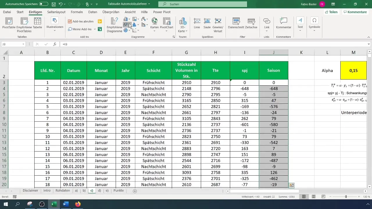 Suavizar la detección de tendencias de forma exponencial en Excel
