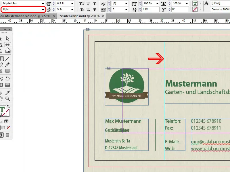 Membuat kartu nama dalam format vertikal dan horizontal termasuk penggabungan data