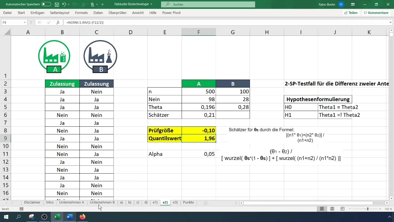 Realizar prueba SPSS de 2 vías para valores proporcionales en Excel