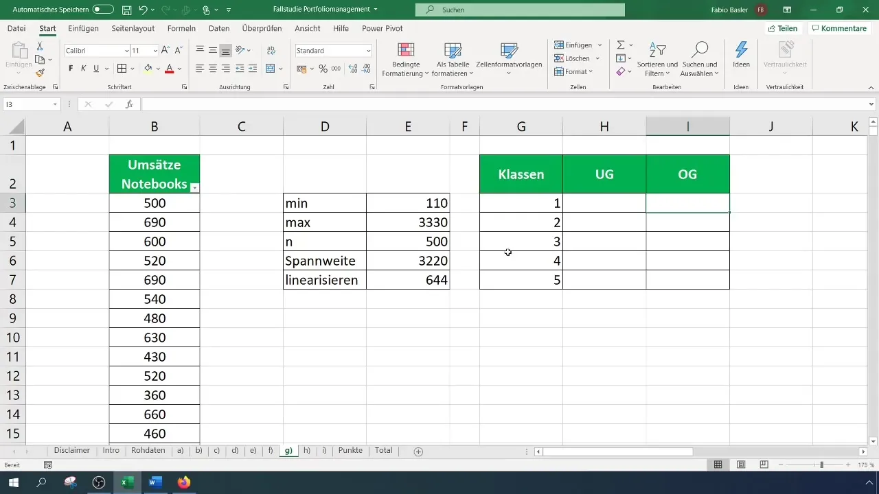 „Datenklassierung und Häufigkeitsanalyse in Excel“