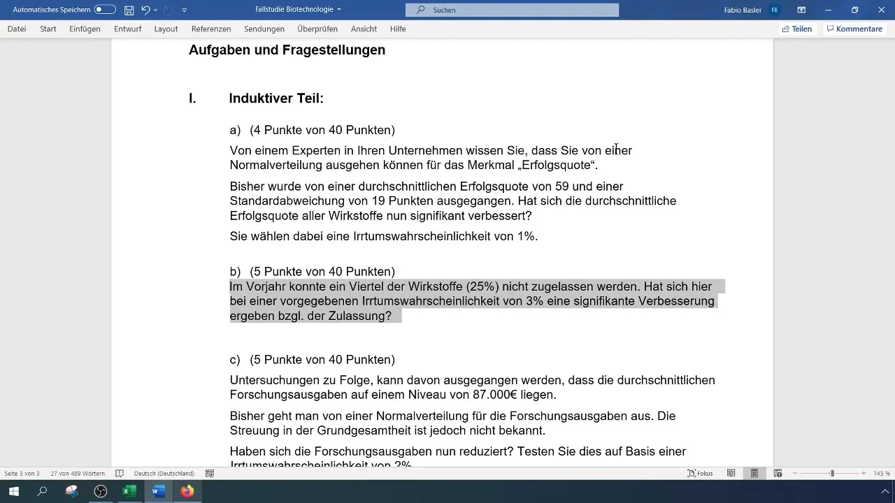 Veiciet 1-SP testu proporcionālajai vērtībai programmā Excel