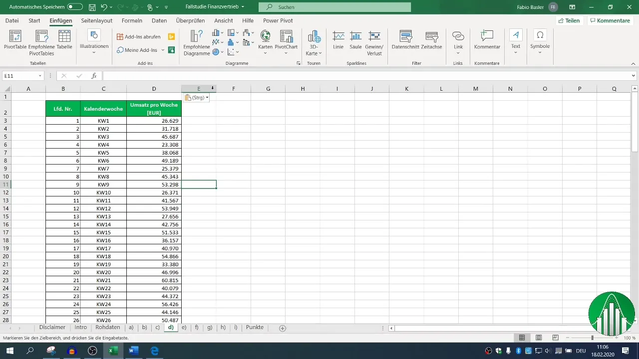 Visualizzazione dei dati sul fatturato in Excel: Guida passo dopo passo