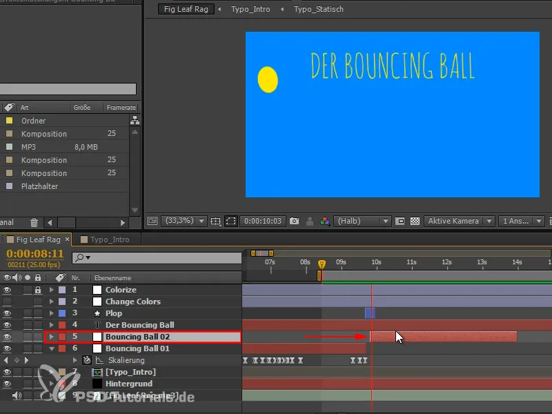 Animación fácil: Bola que rebota - reventando