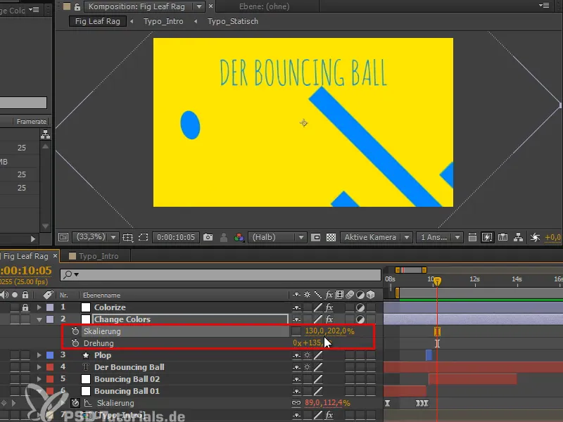 Animación fácil: Bola que rebota - reventando