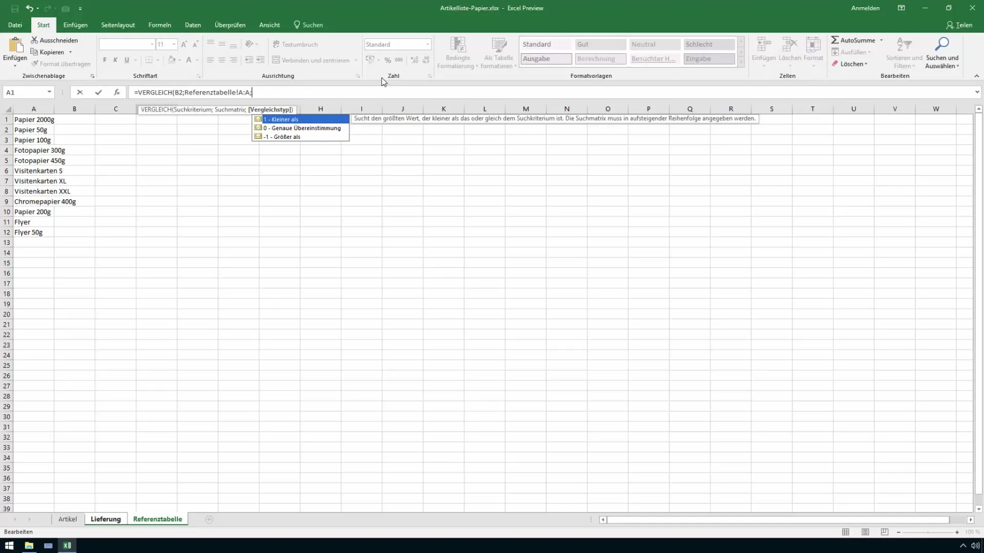 Comparar valores en Excel - Instrucciones paso a paso