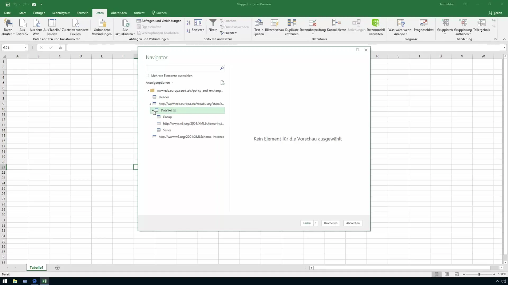Importar tipos de cambio en Excel