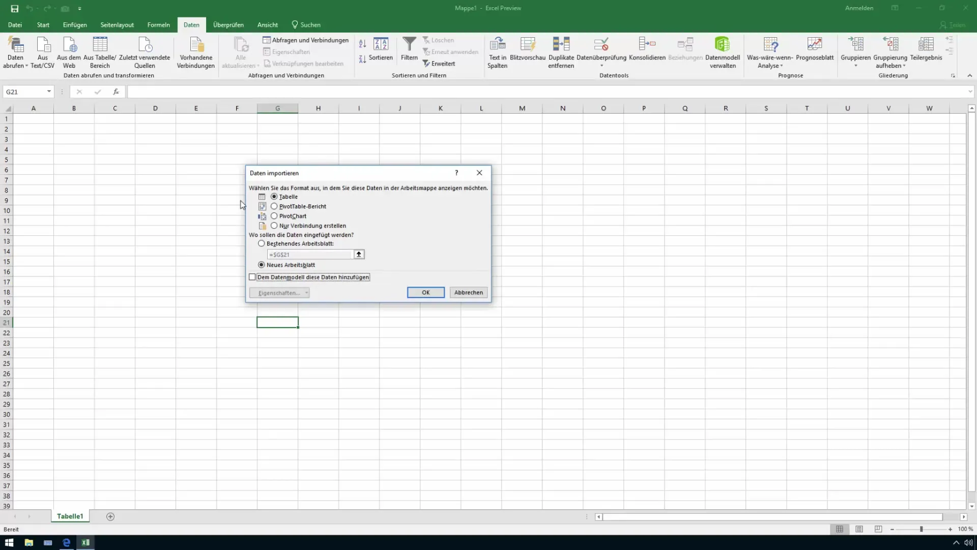 Importar tipos de cambio en Excel