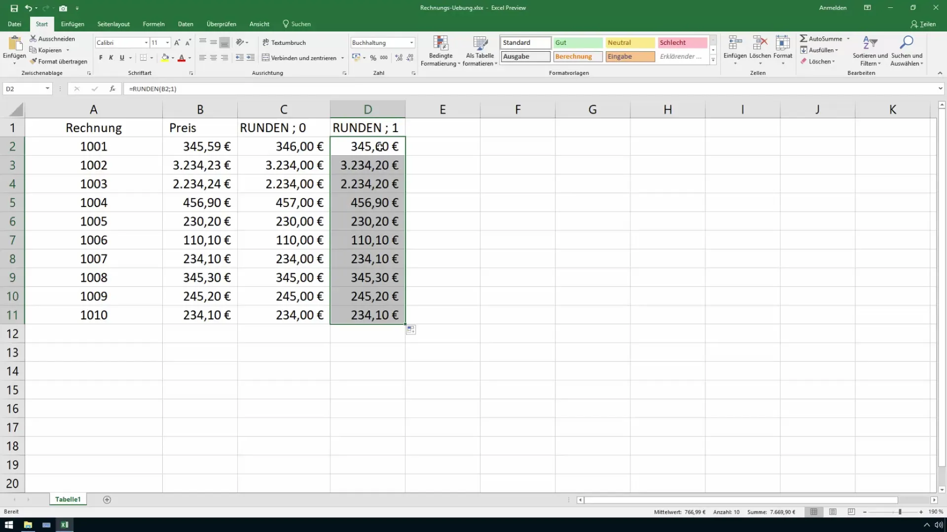 Redondeo comercial en Excel hecho fácil