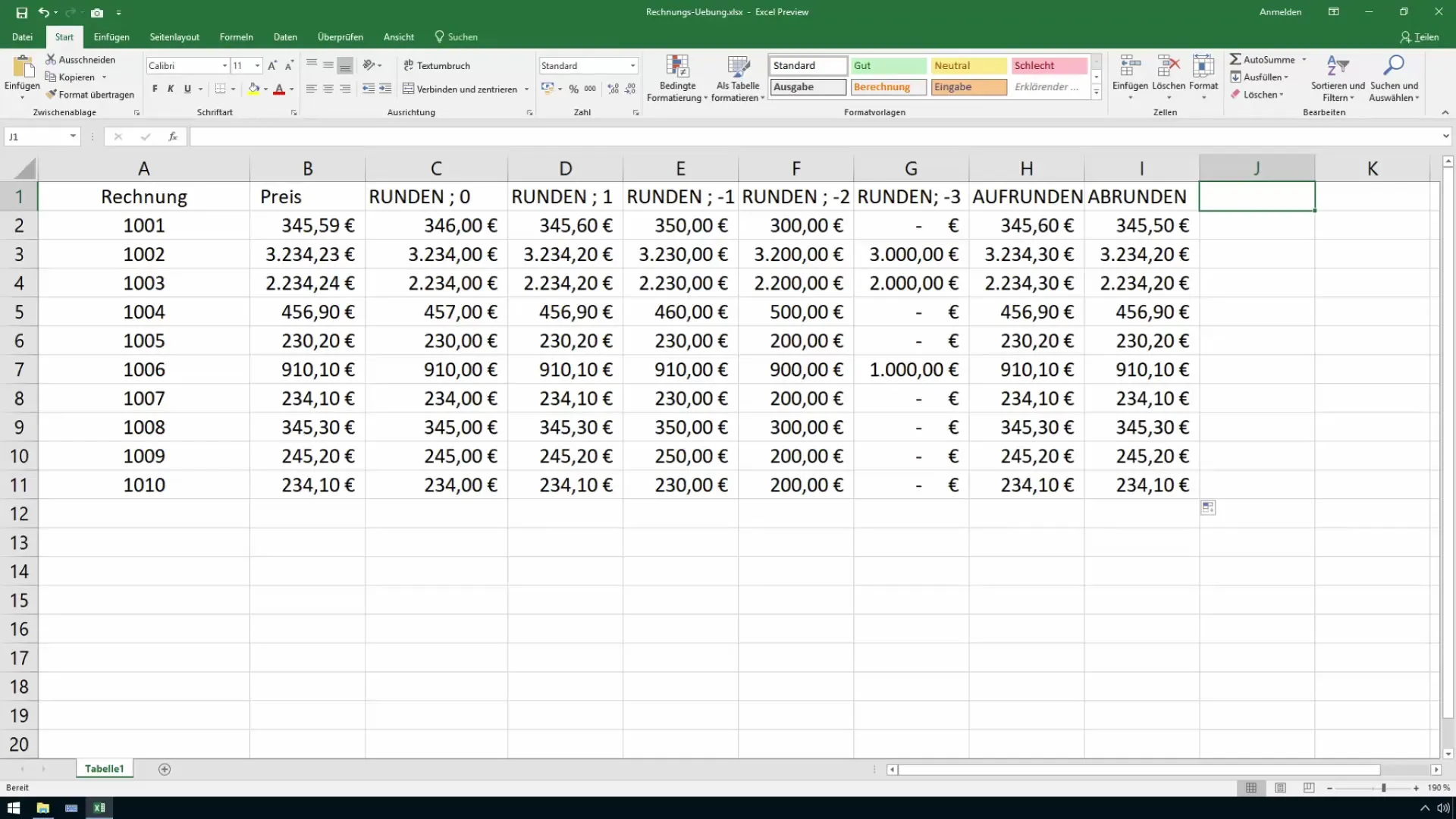 Redondeo comercial en Excel hecho fácil