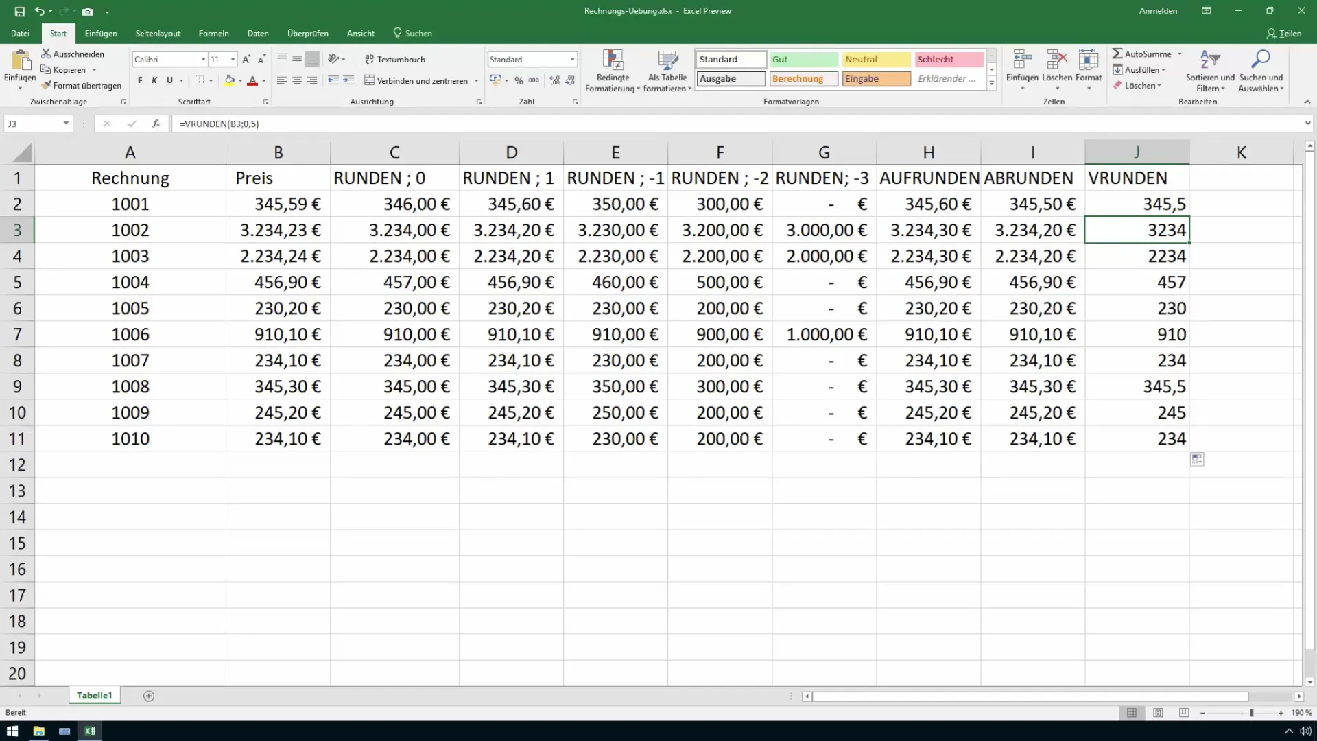 Redondeo comercial en Excel hecho fácil