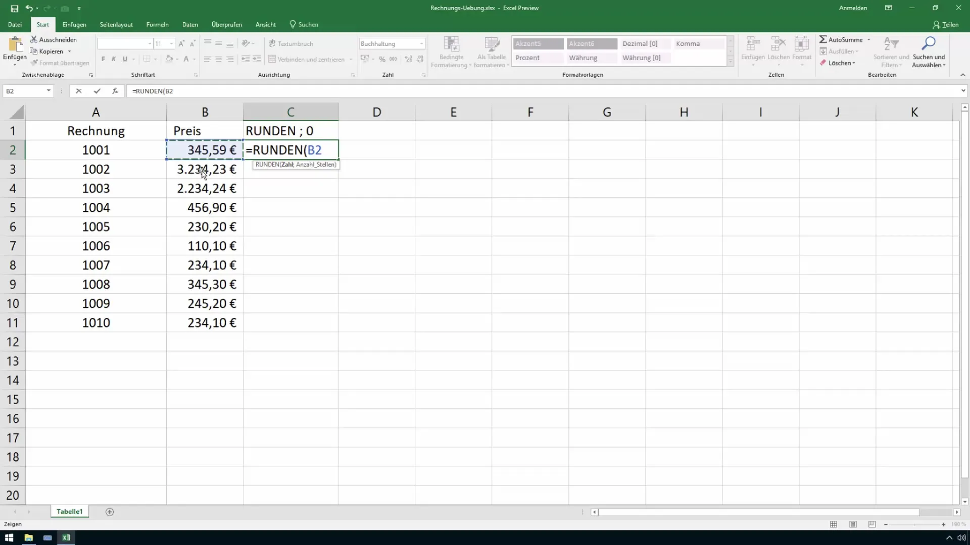 Redondeo comercial en Excel hecho fácil