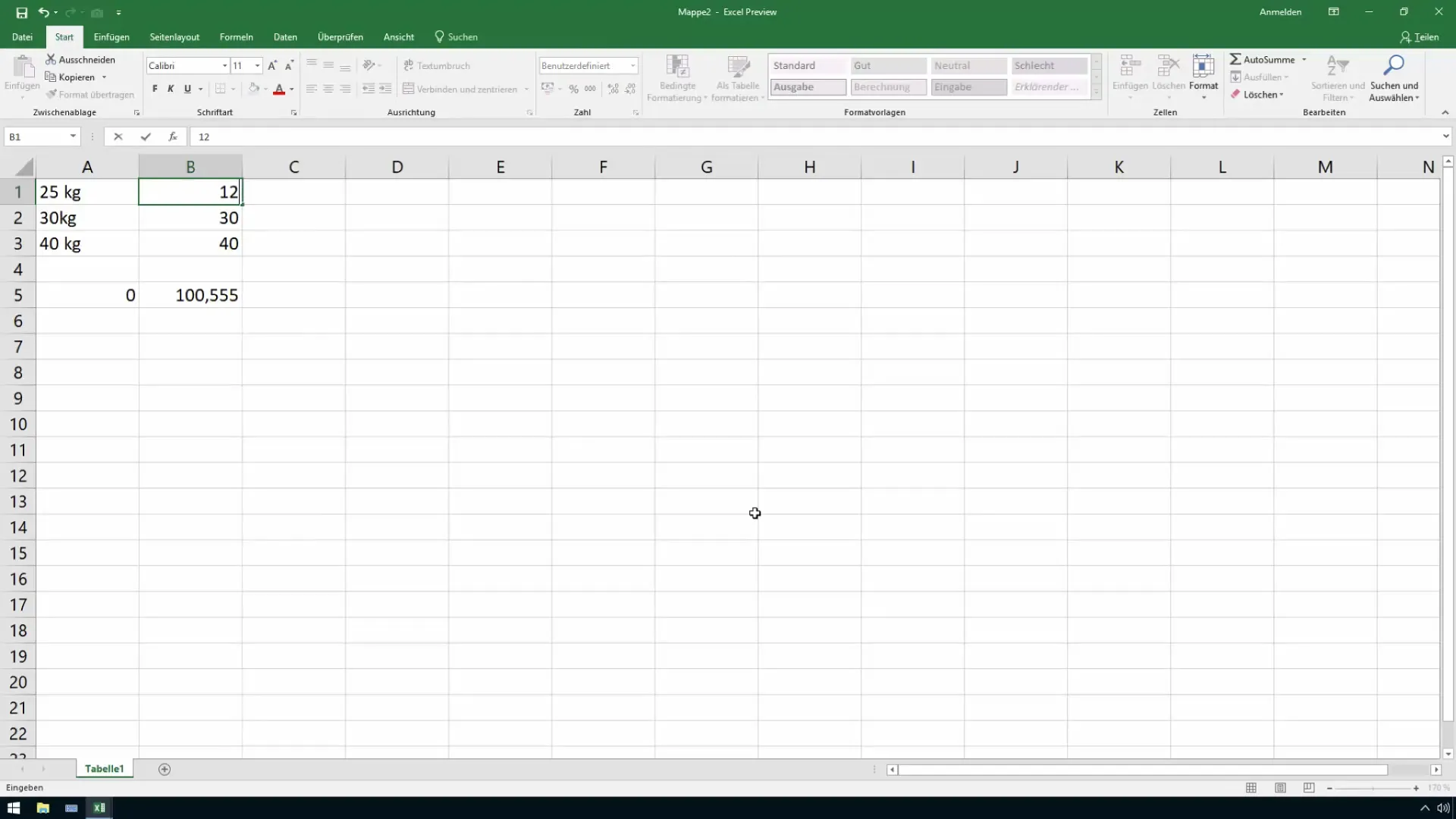 Utilizar correctamente las unidades de medida en Excel