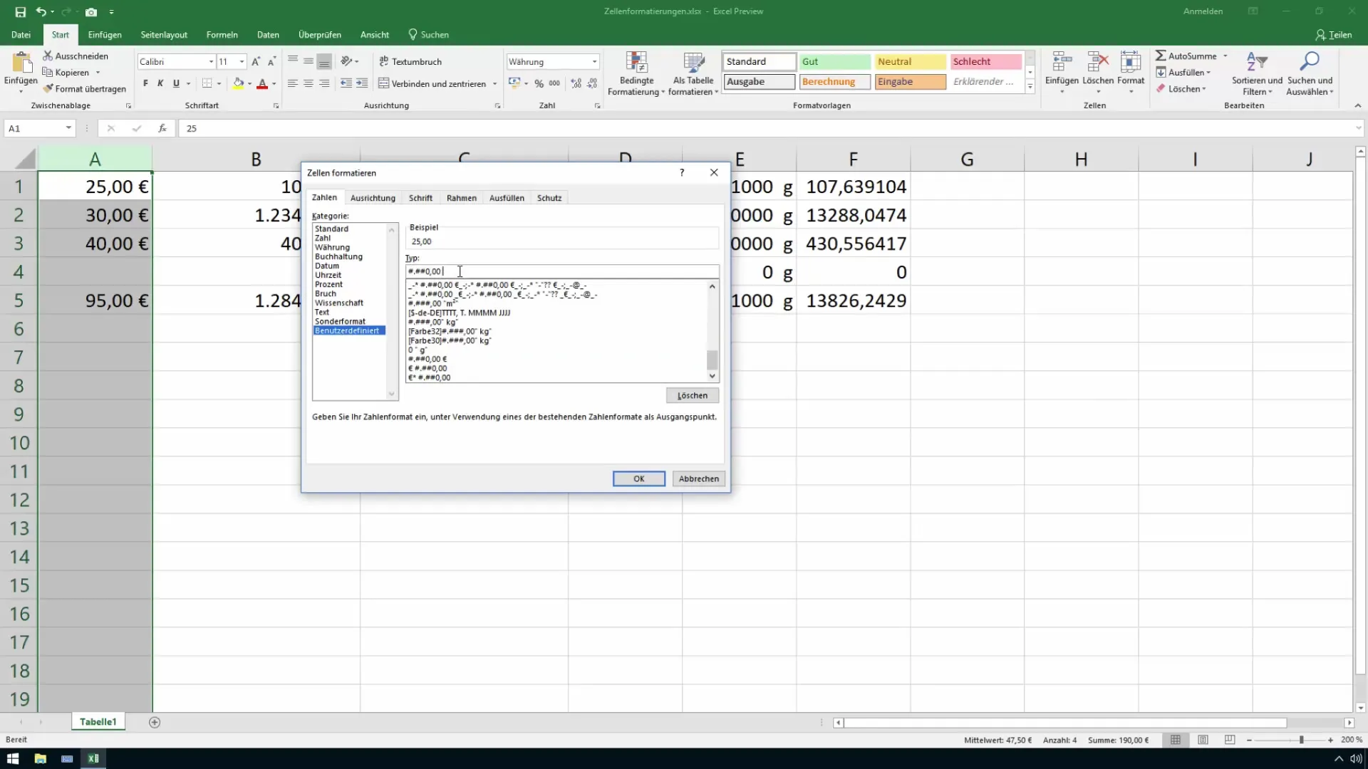 Optimizar formato de moneda en el curso de Excel