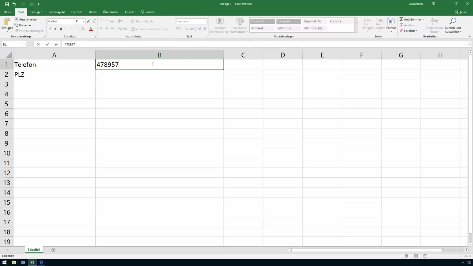 Agrega ceros a la izquierda en los números de Excel