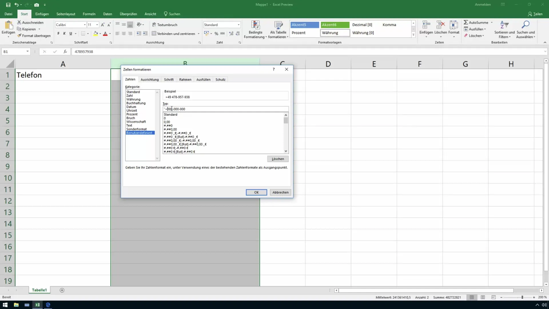 Agrega ceros iniciales a los números de Excel