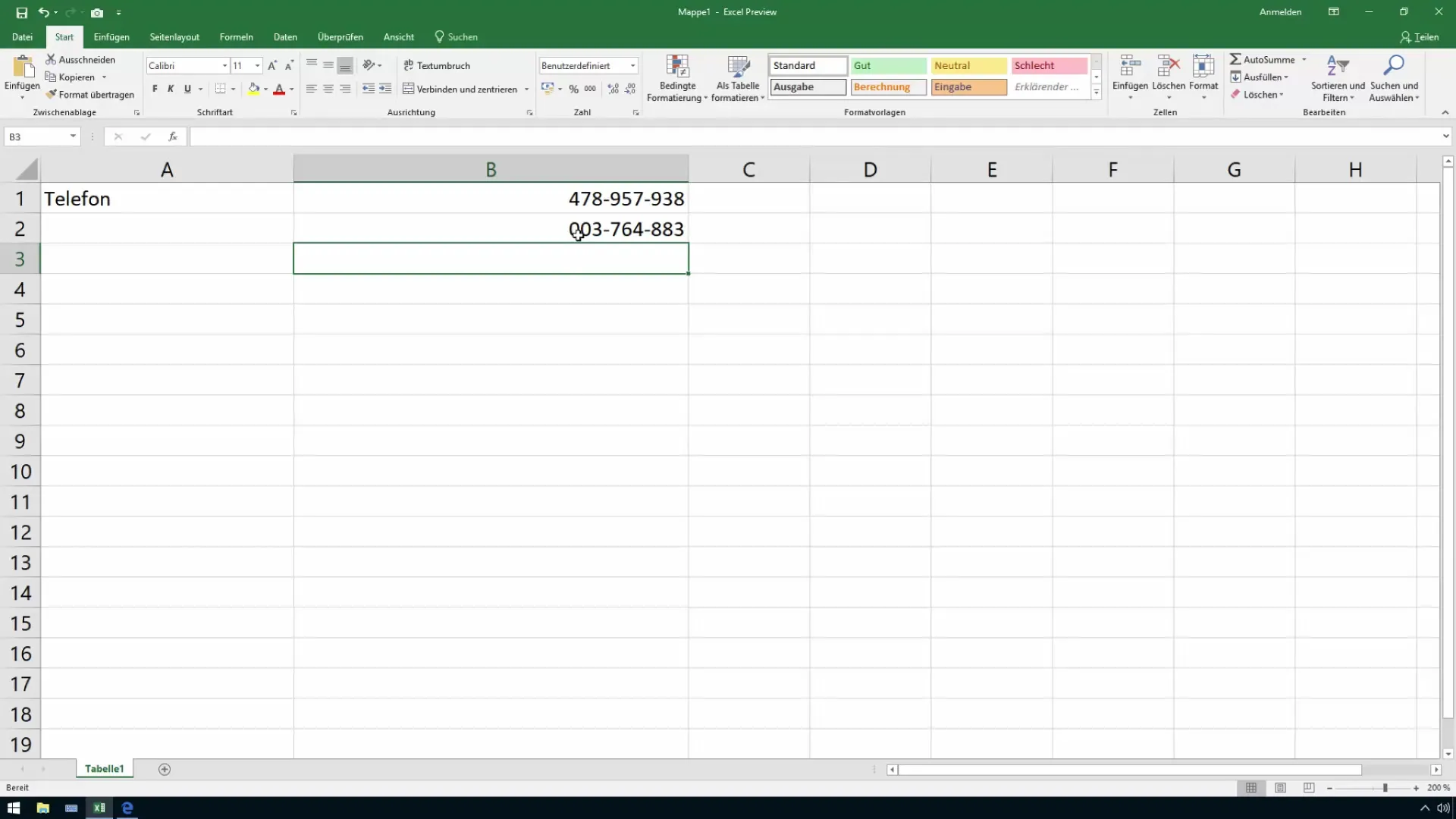 Agrega ceros iniciales a los números en Excel