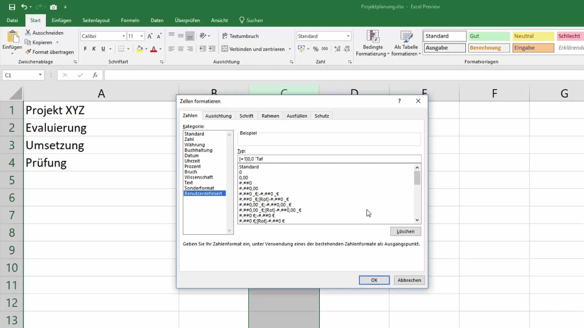 Curso de Excel: Definir formatos en singular y plural