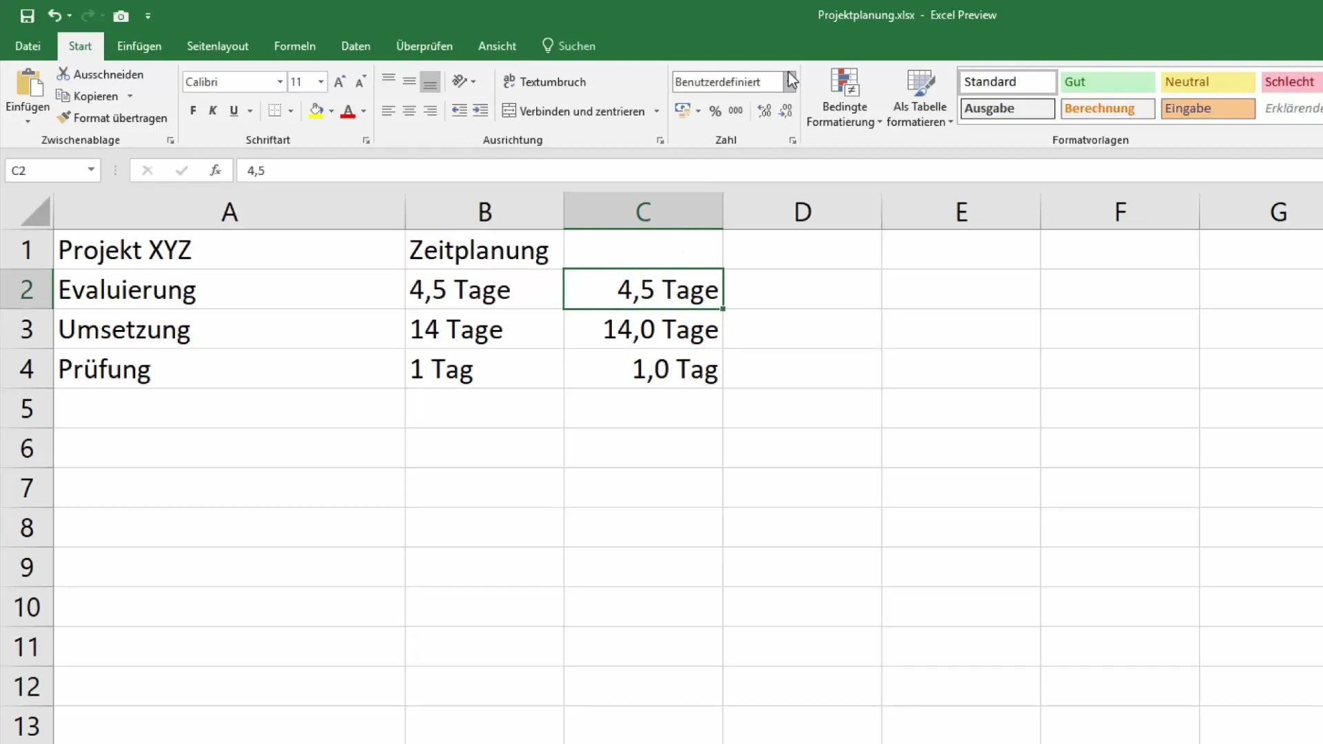 Curso de Excel: definir formatos en singular y plural