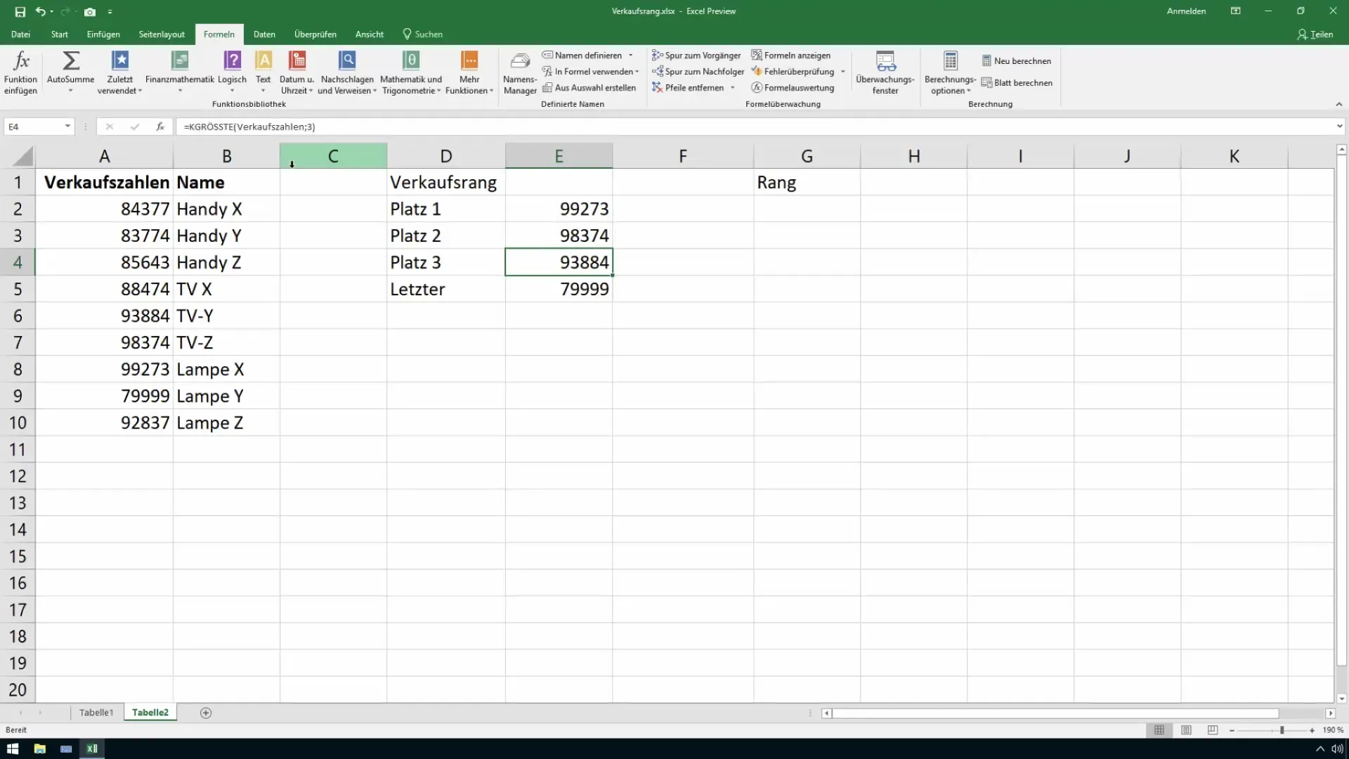 Determinación eficiente de los rangos de ventas - una guía de Excel