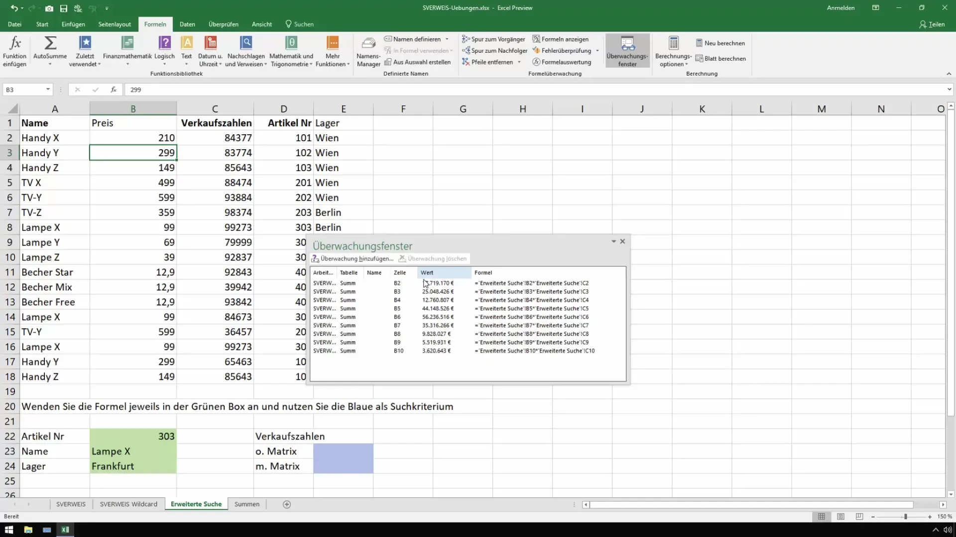 Supervisión de cambios en Excel: Trabajar de manera eficiente con la ventana de supervisión