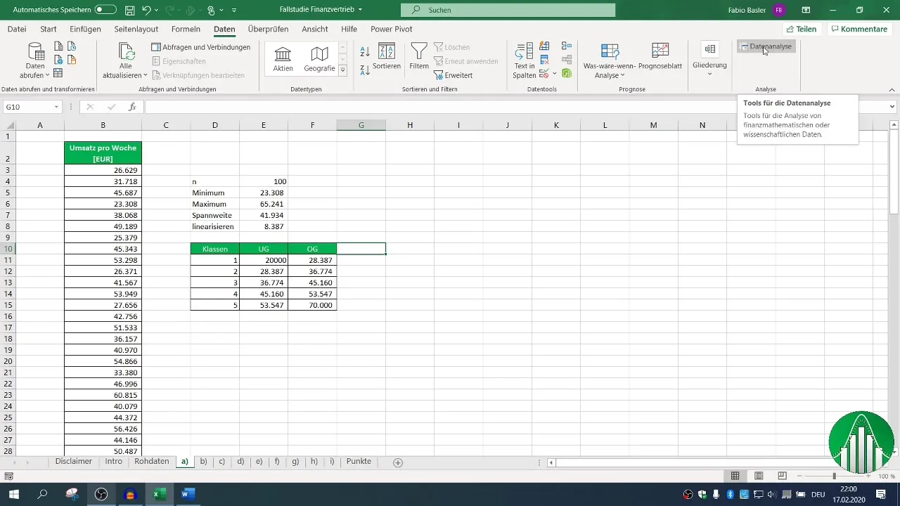 Análisis de datos en Excel: crear distribución de frecuencias