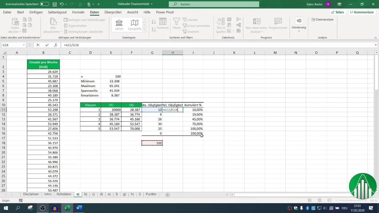 Análisis de datos en Excel: crear distribución de frecuencias