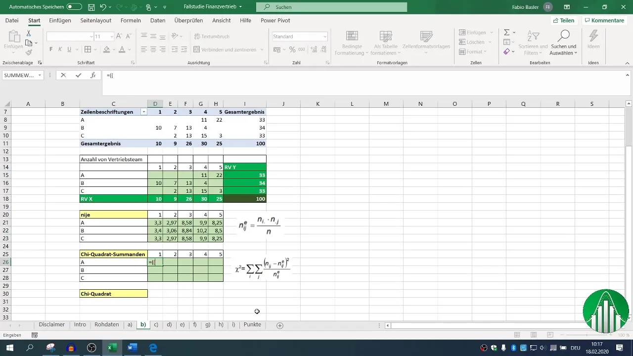 Calcular el coeficiente de contingencia K* en Excel
