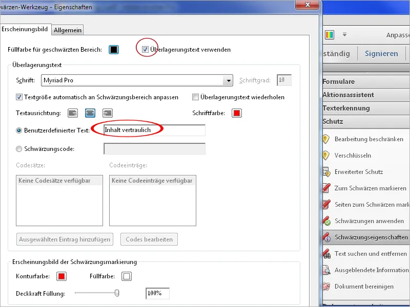 Schwärzen und bereinigen von PDF-Dateien mit Acrobat