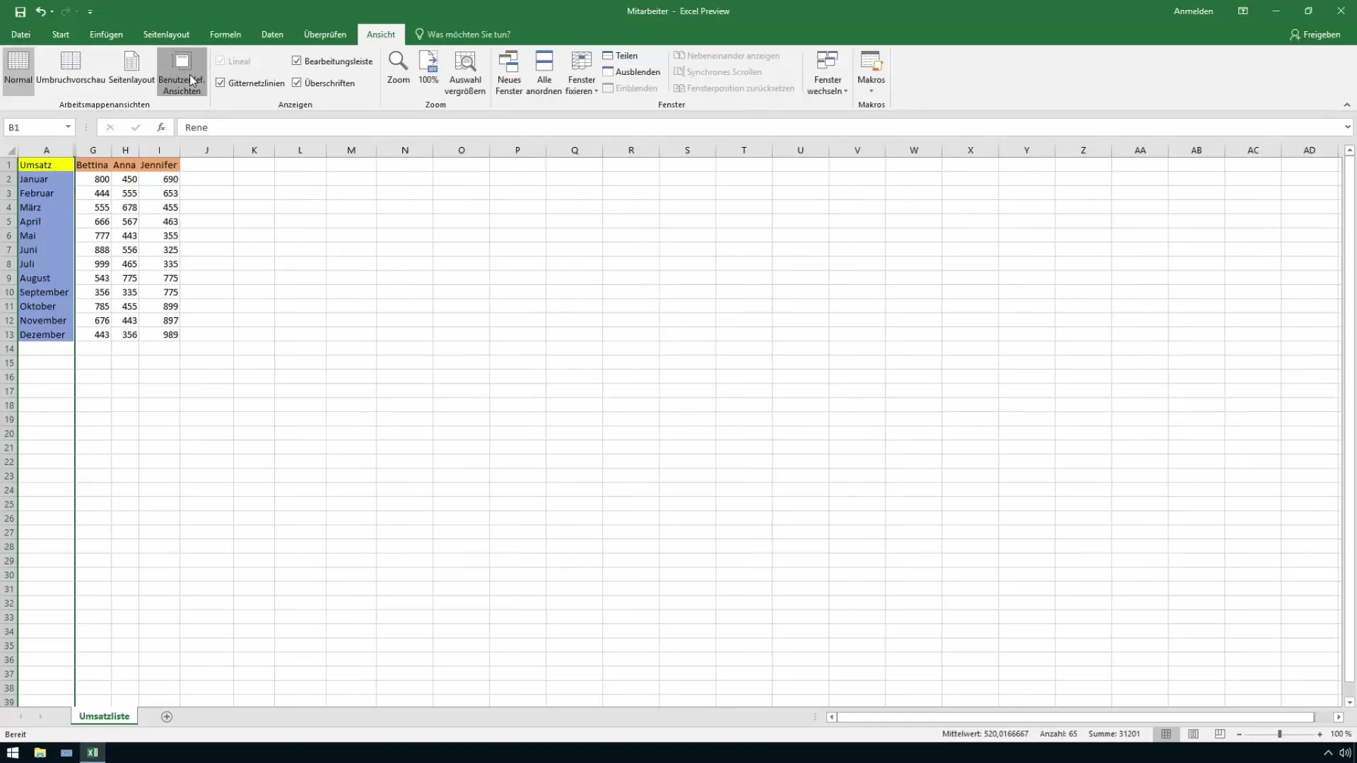Vistas personalizadas en Excel: más eficiencia en la gestión de datos