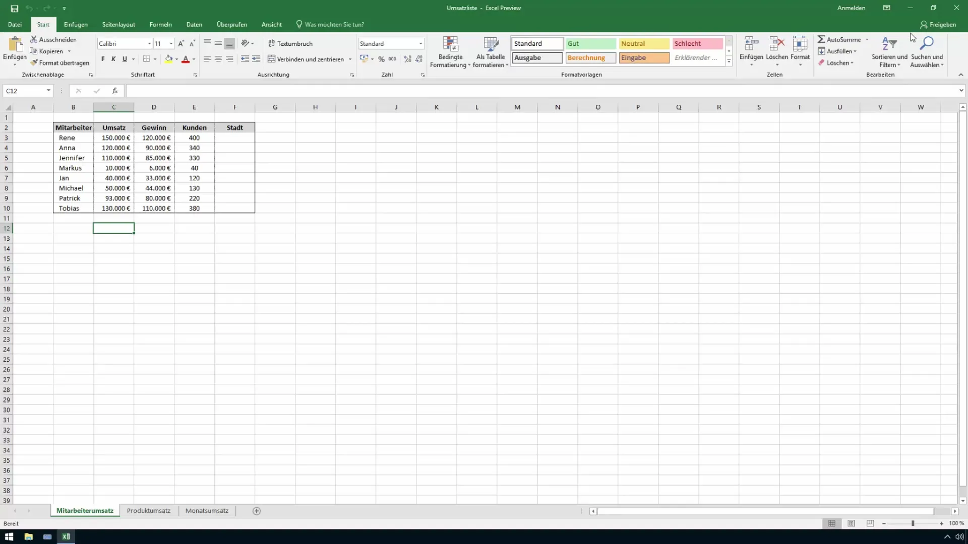 Creare linee di griglia colorate in Excel