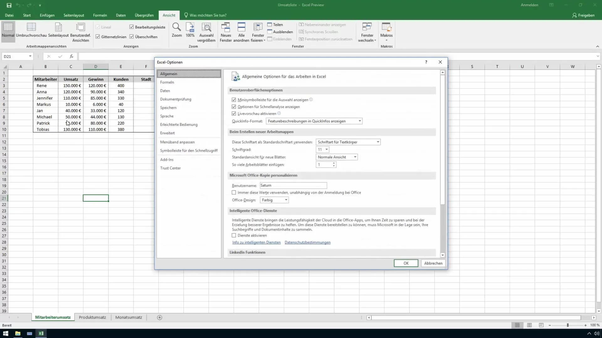 Creare linee di griglia colorate in Excel