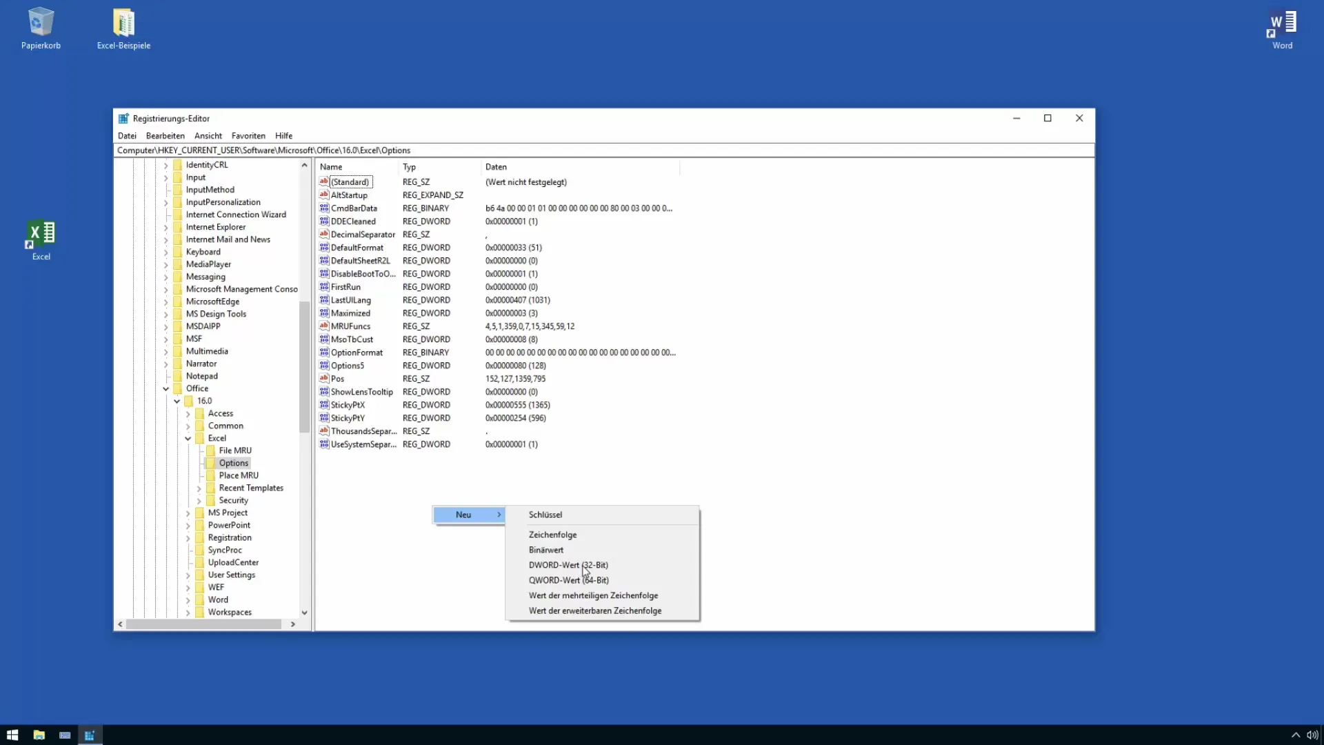 Aumentar el número máximo de pasos para deshacer en Excel