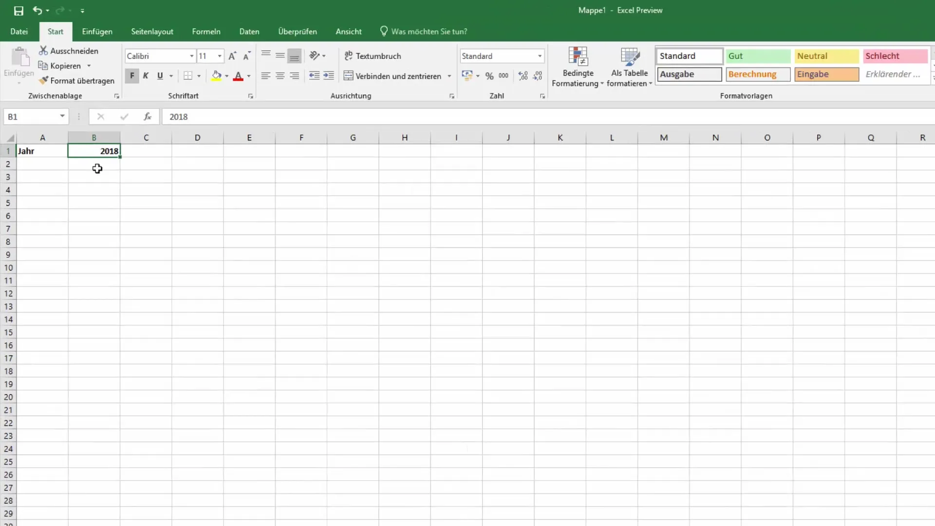 Calendar anual în Excel - Flexibil și ușor de creat