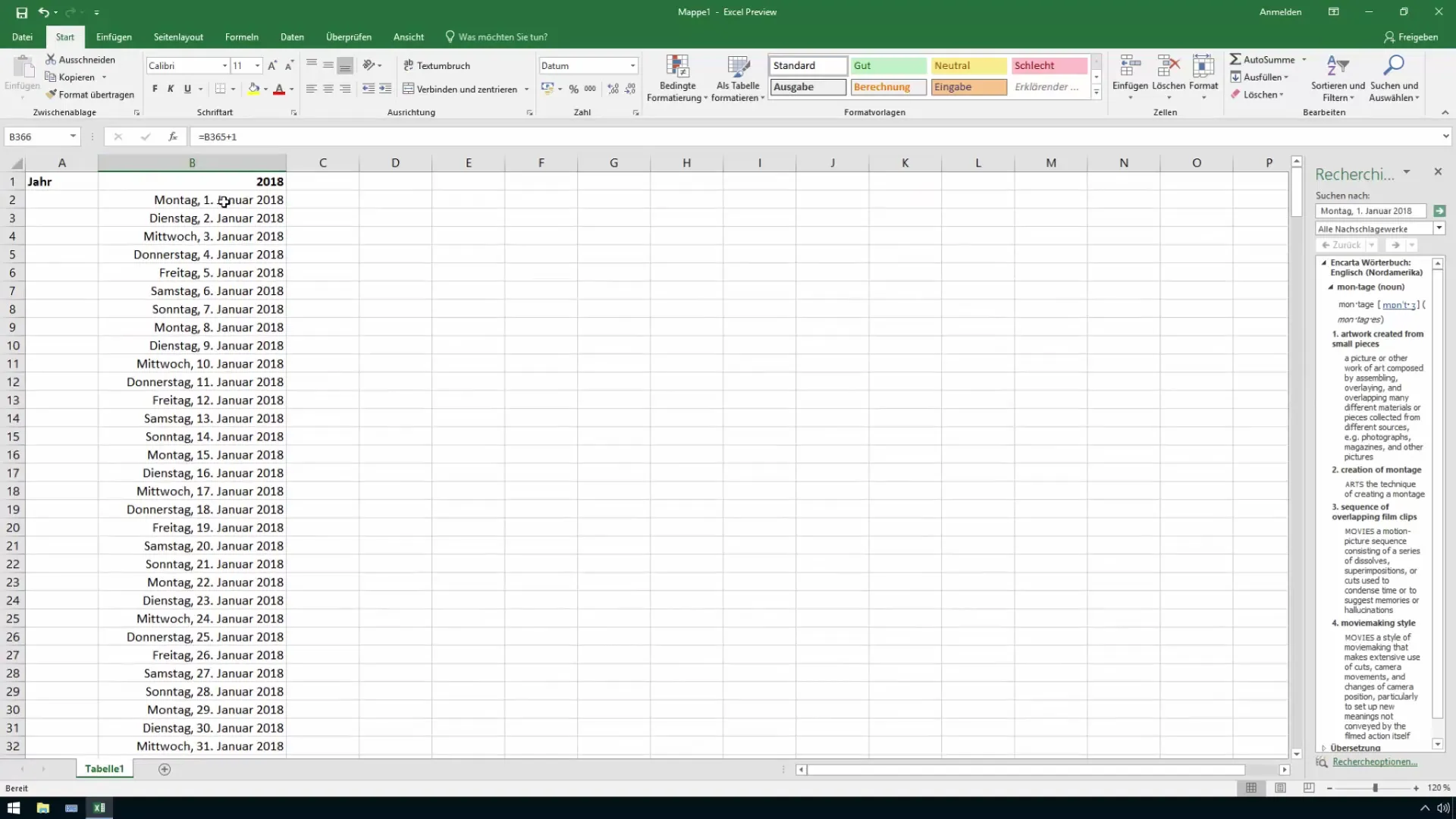 Calendar Excel: evidențiați cu succes zilele de sâmbătă și duminică