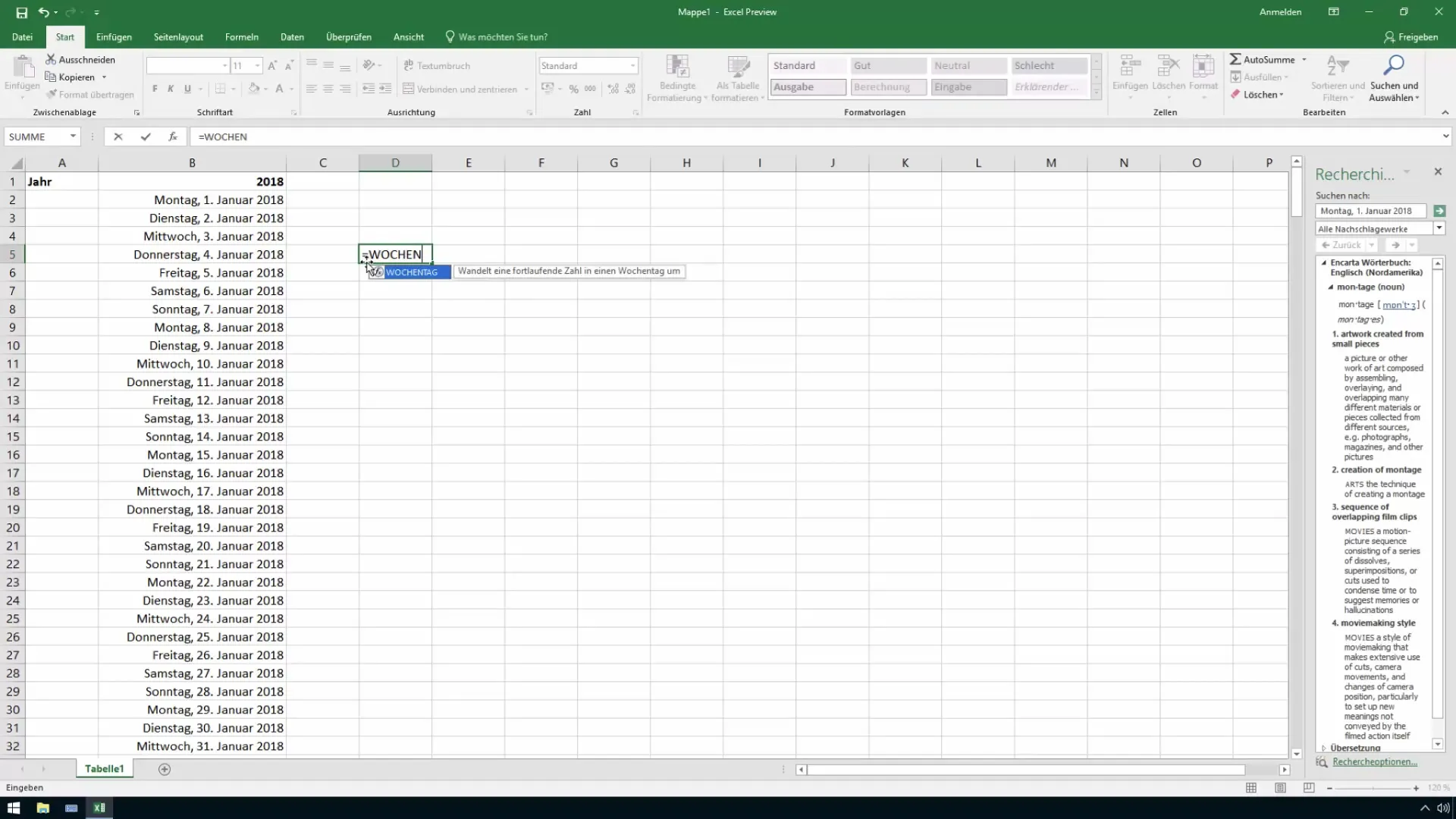 Calendar Excel: evidențiază sâmbetele și duminicile cu succes