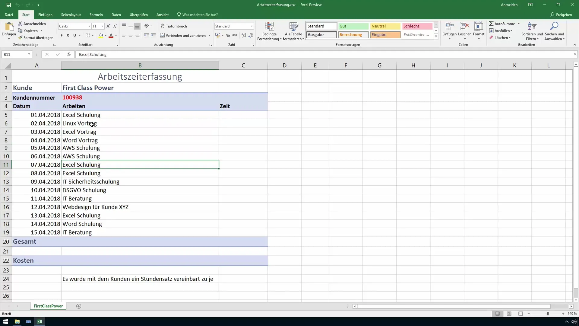Registro de horas laborales en Excel - Sumar horas correctamente