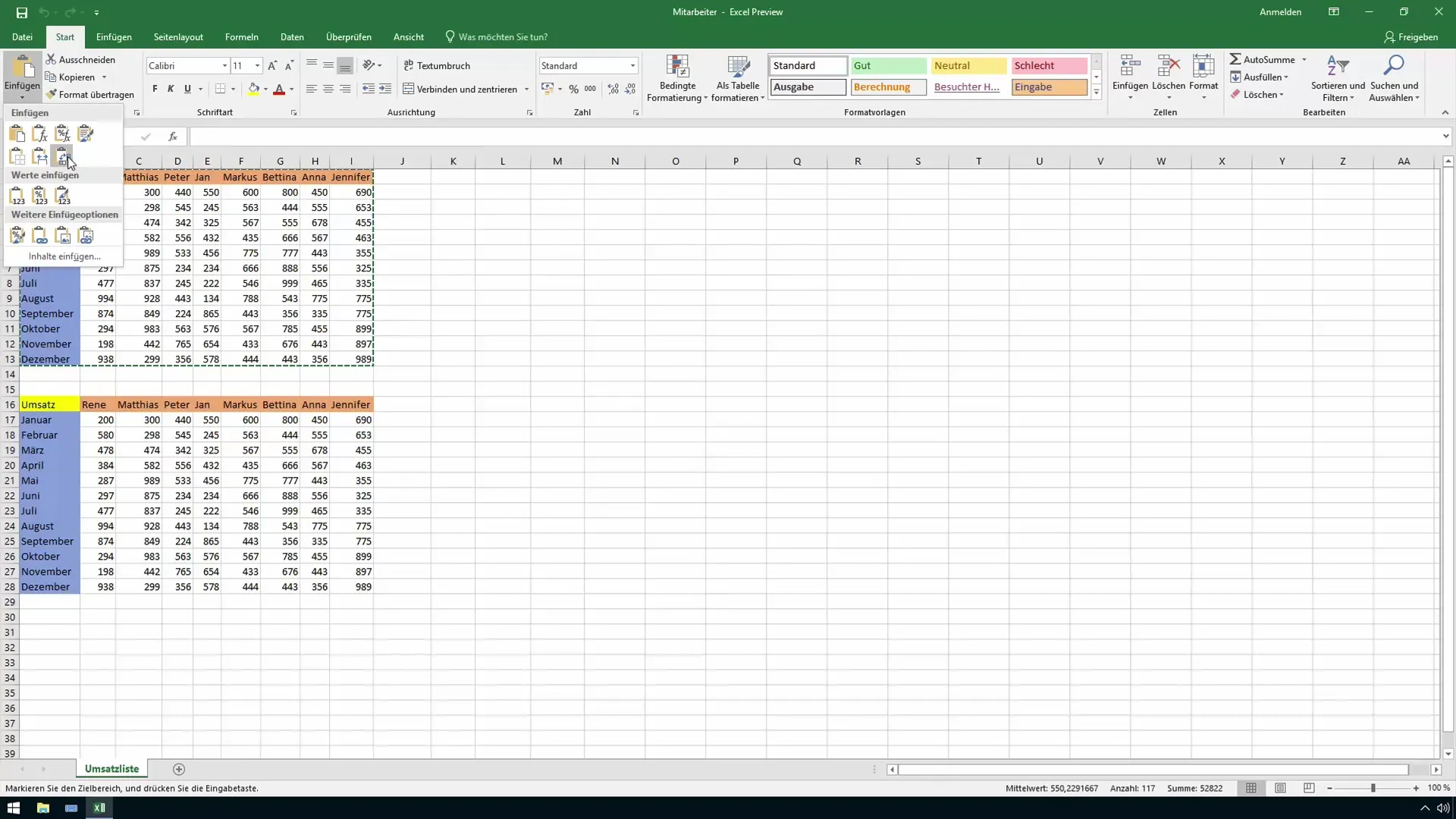 Spalten und Zeilen in Excel transponieren - so einfach geht's!