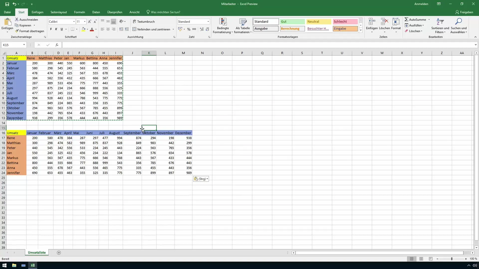Spalten und Zeilen in Excel transponieren - so einfach geht's!